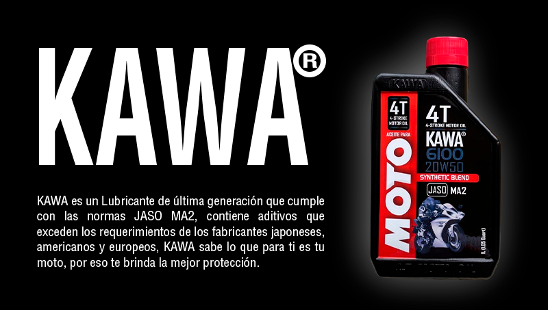 lubricante para moto KAWA, kawa, Kawa, nice depot, big nice, semi sintético, 20w50, lubricante de cadena, chain lub