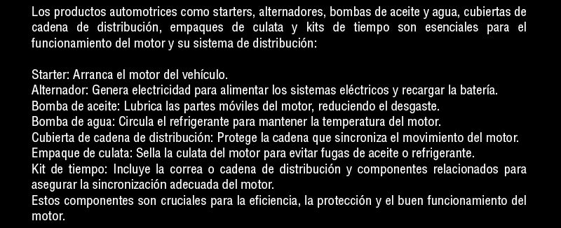 Las abrazaderas de metal son clave para segurar tuberías, mangueras y cables en entonrnos de alta temperatura, presión y vibración, lo que las convierte en una elección ideal para aplicaciones exigentes, como sistemas de escape, refrigeración o frenos. Su durabilidad y resistencia a la corrosión las hacen indispensables en cualquier vehículo.